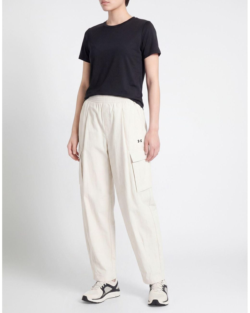 Under Armour White Light Pants Nylon, Elastane