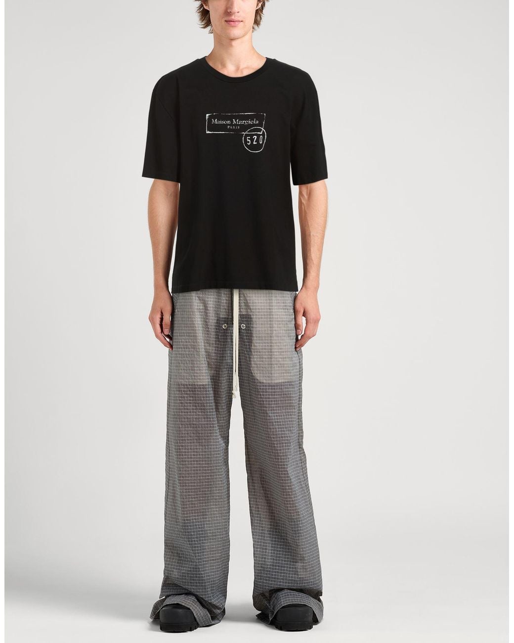 Maison Margiela Black T-Shirt Cotton for men