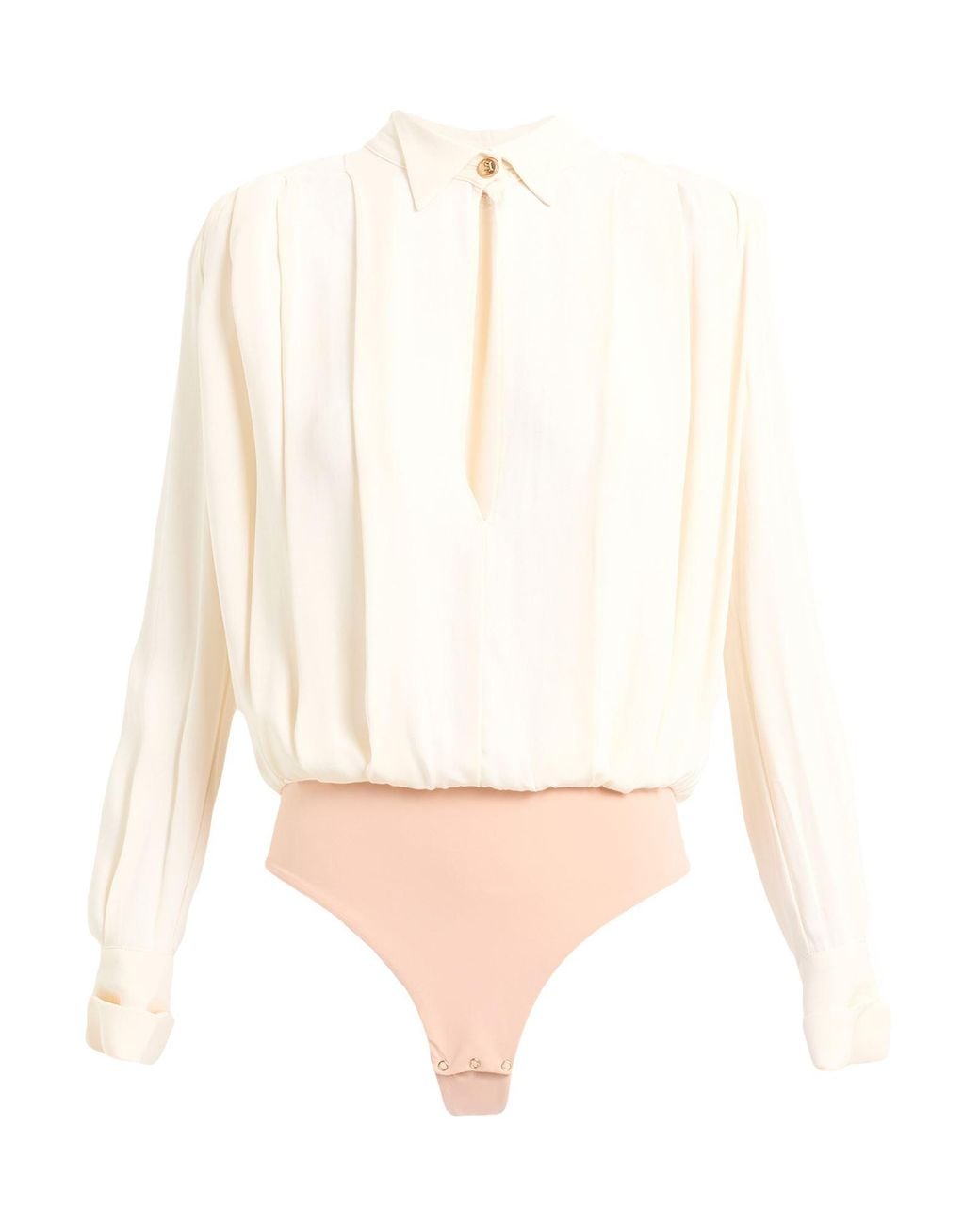 Elisabetta Franchi White Bodysuit Viscose