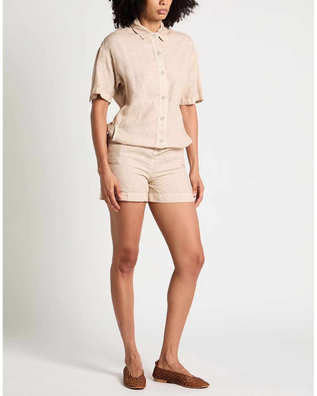 120% Lino Natural Playsuit