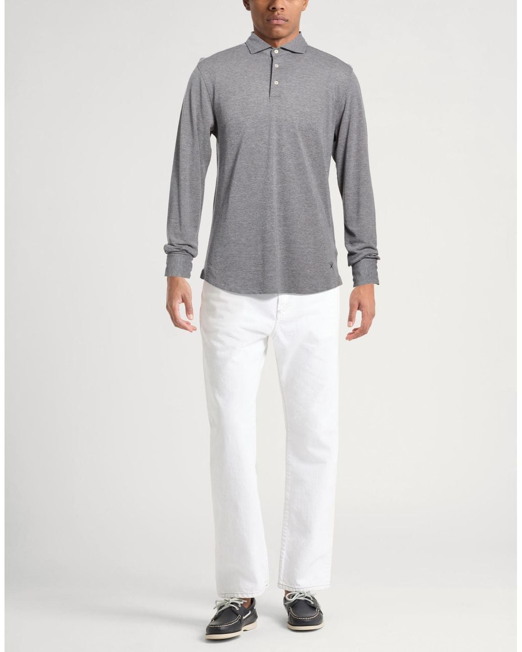 Polo Hackett de hombre de color Gray