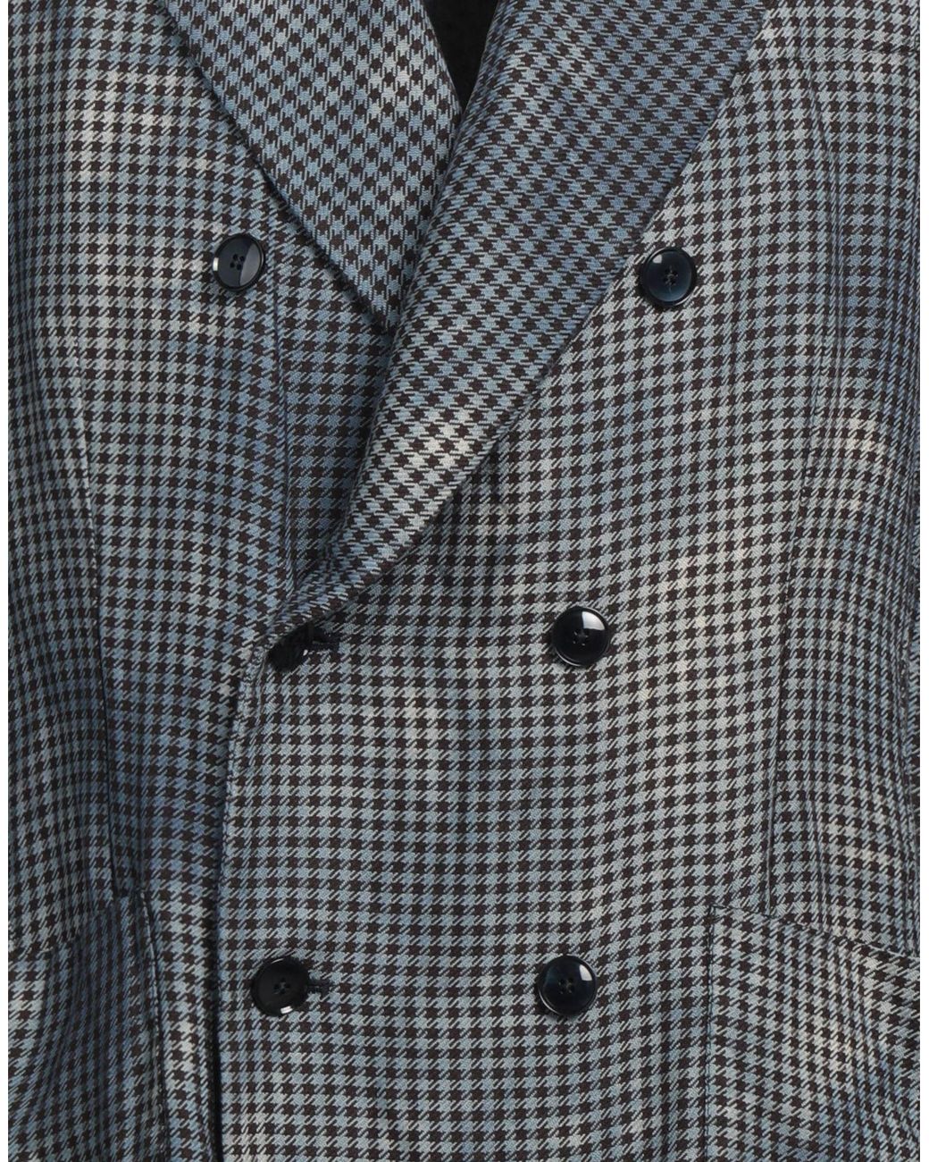 Barena Gray Blazer Viscose, Linen for men