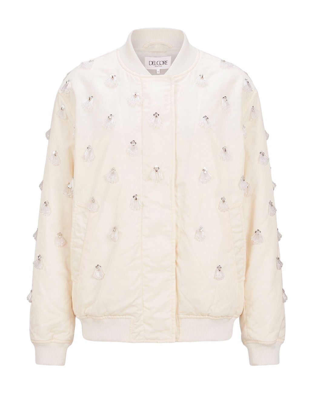Del Core White Jacket Nylon, Viscose