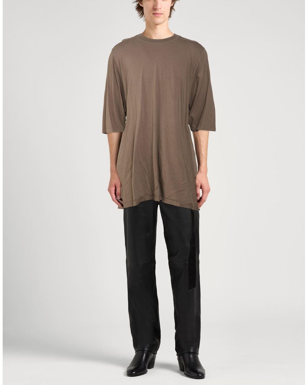 Rick Owens Natural T-Shirt Cotton for men