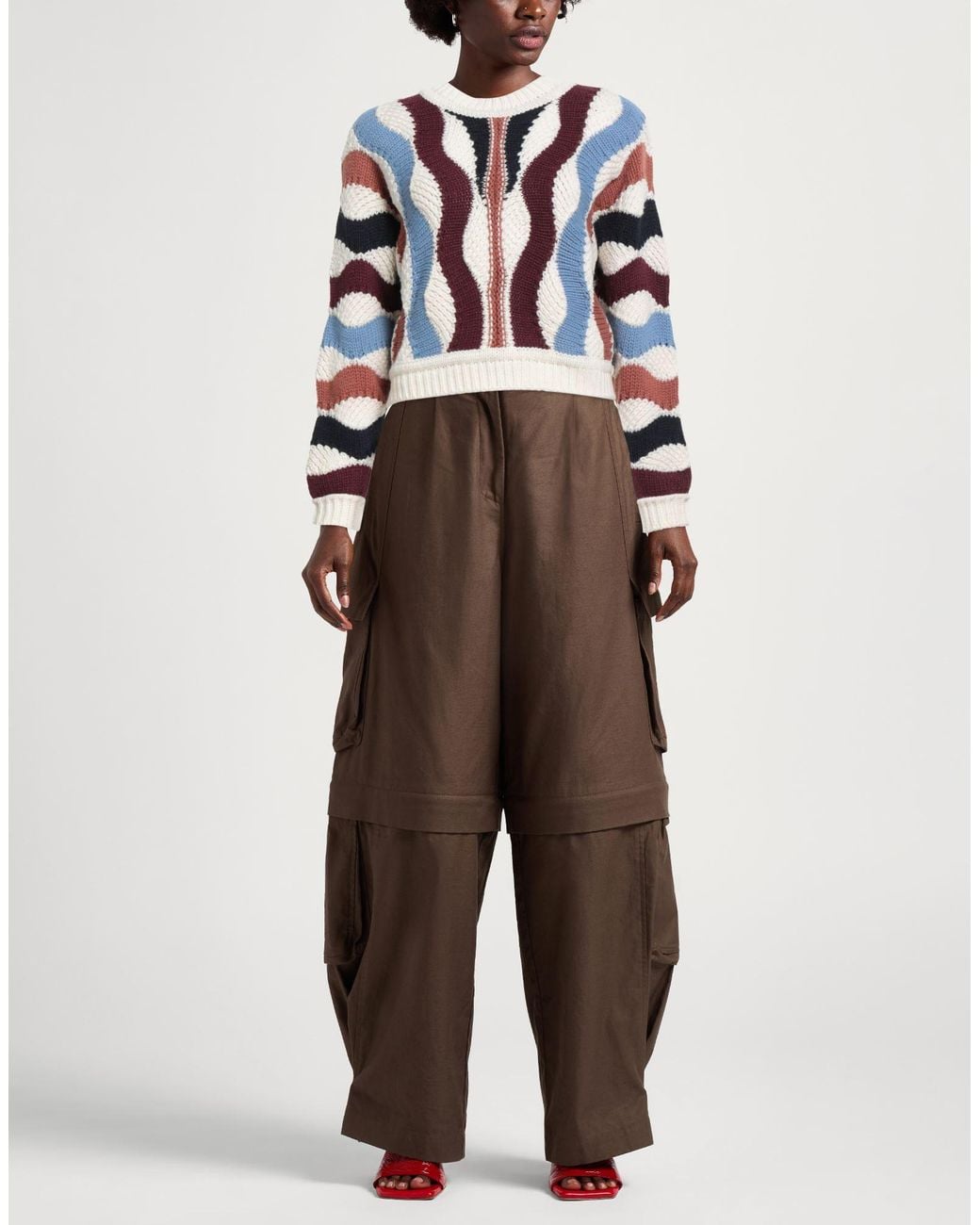 Ba&sh Blue Sweater Wool, Polyamide, Elastane