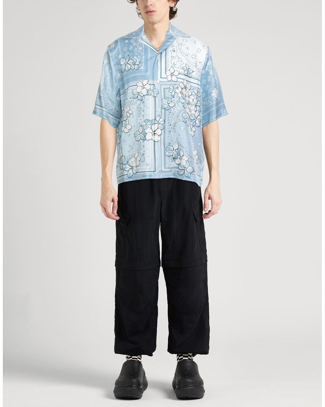 Amiri Blue Sky Shirt Silk for men