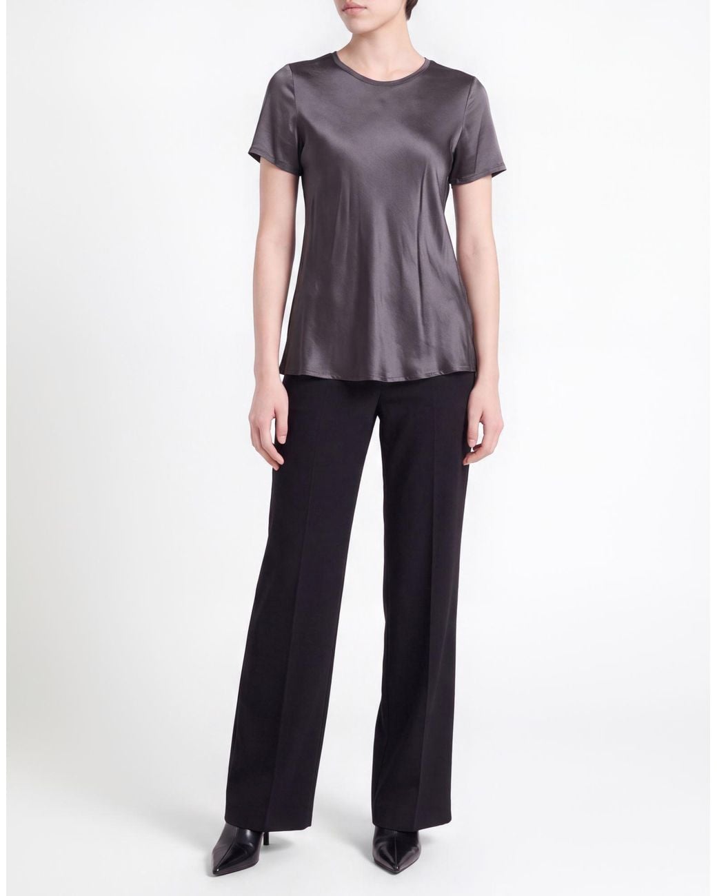 Manila Grace Gray T-Shirt Viscose, Elastane