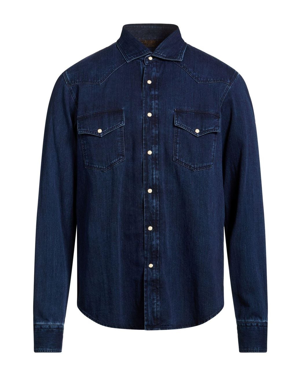 Moorer Blue Denim Shirt Cotton for men