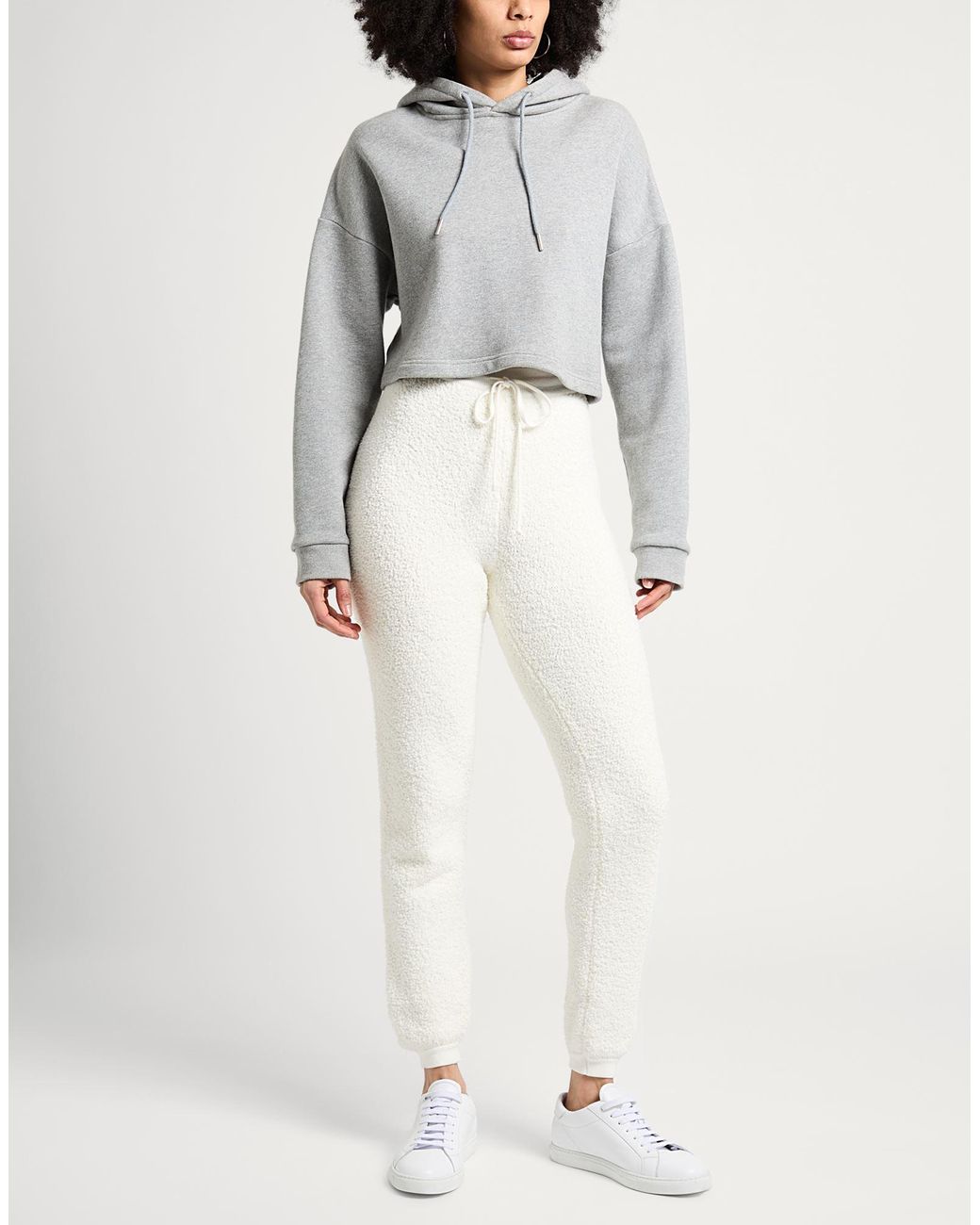 Elisabetta Franchi White Pants Polyester, Viscose, Elastane