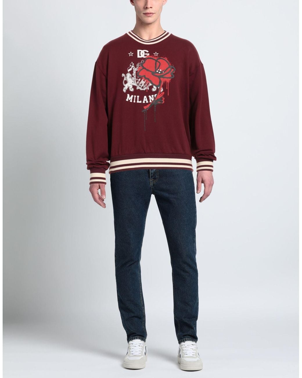 Dolce & Gabbana Red Sweatshirt for men