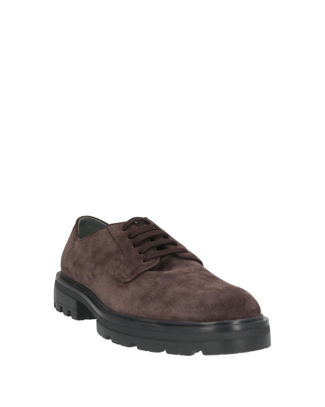 Hogan Brown Dark Lace-Up Shoes Leather for men