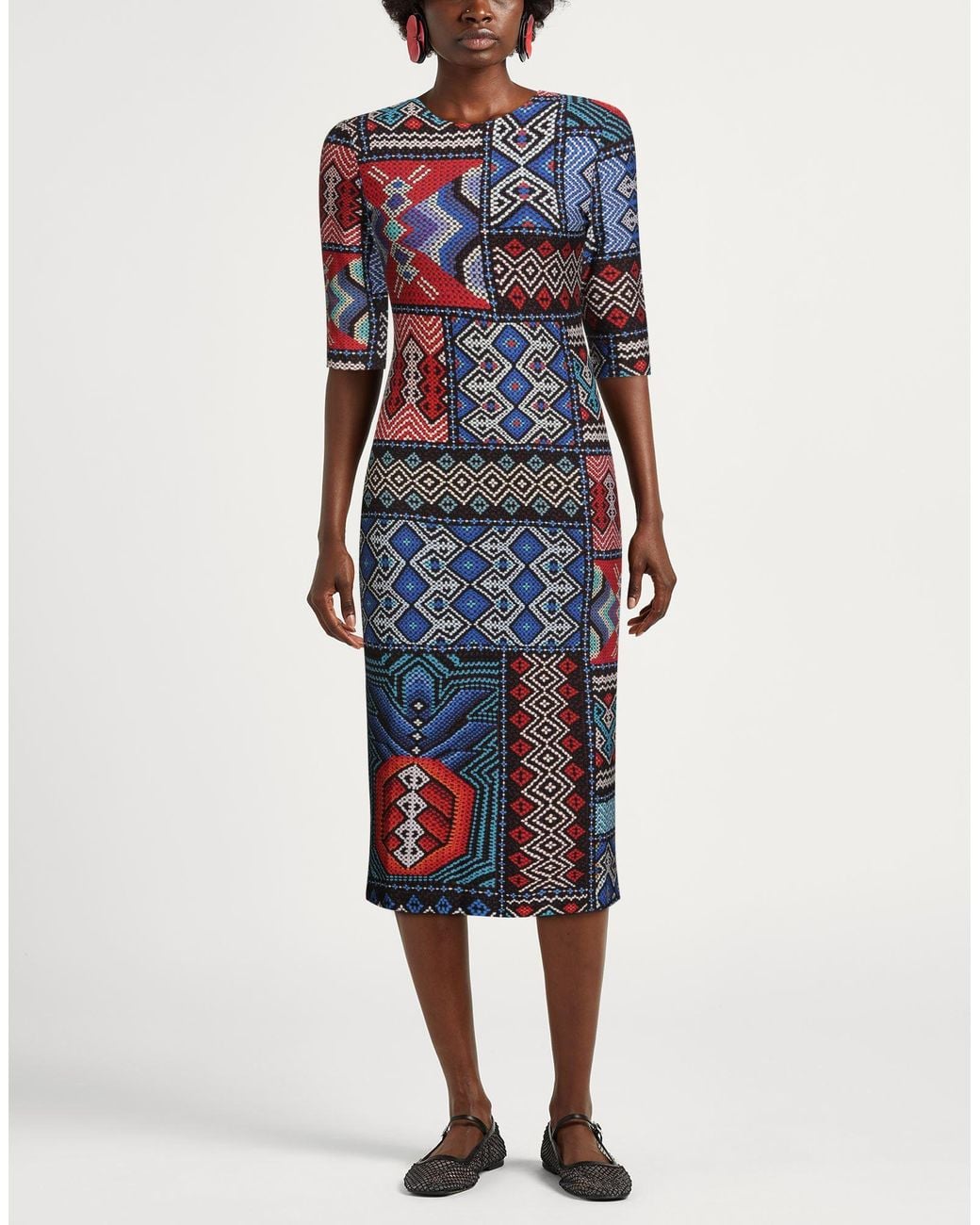 Farm Rio Blue Midi Dresses