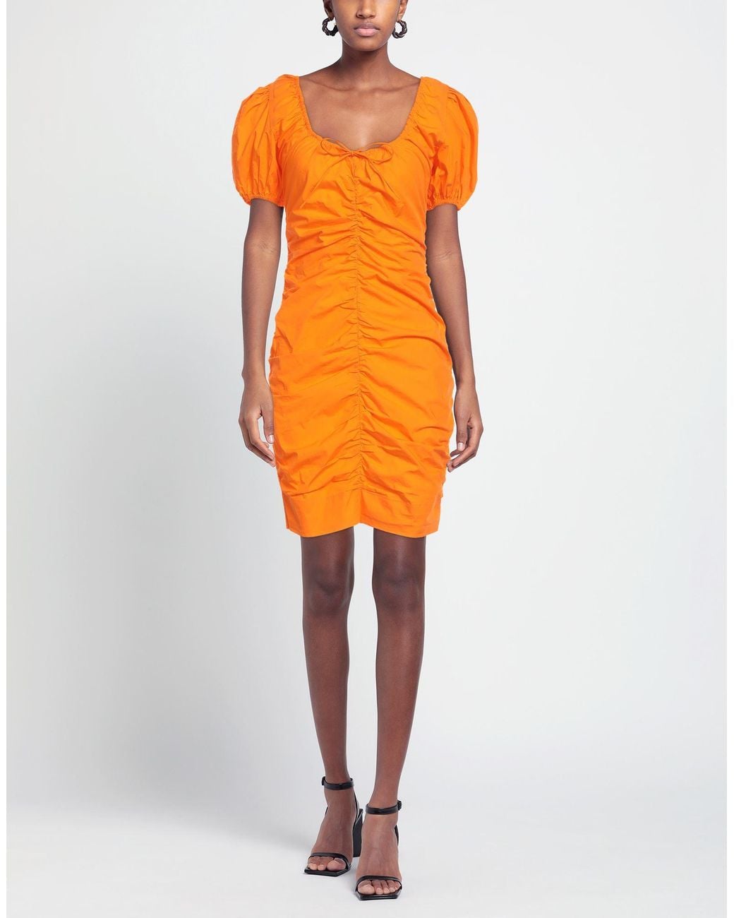 Ganni Orange Mini Dress