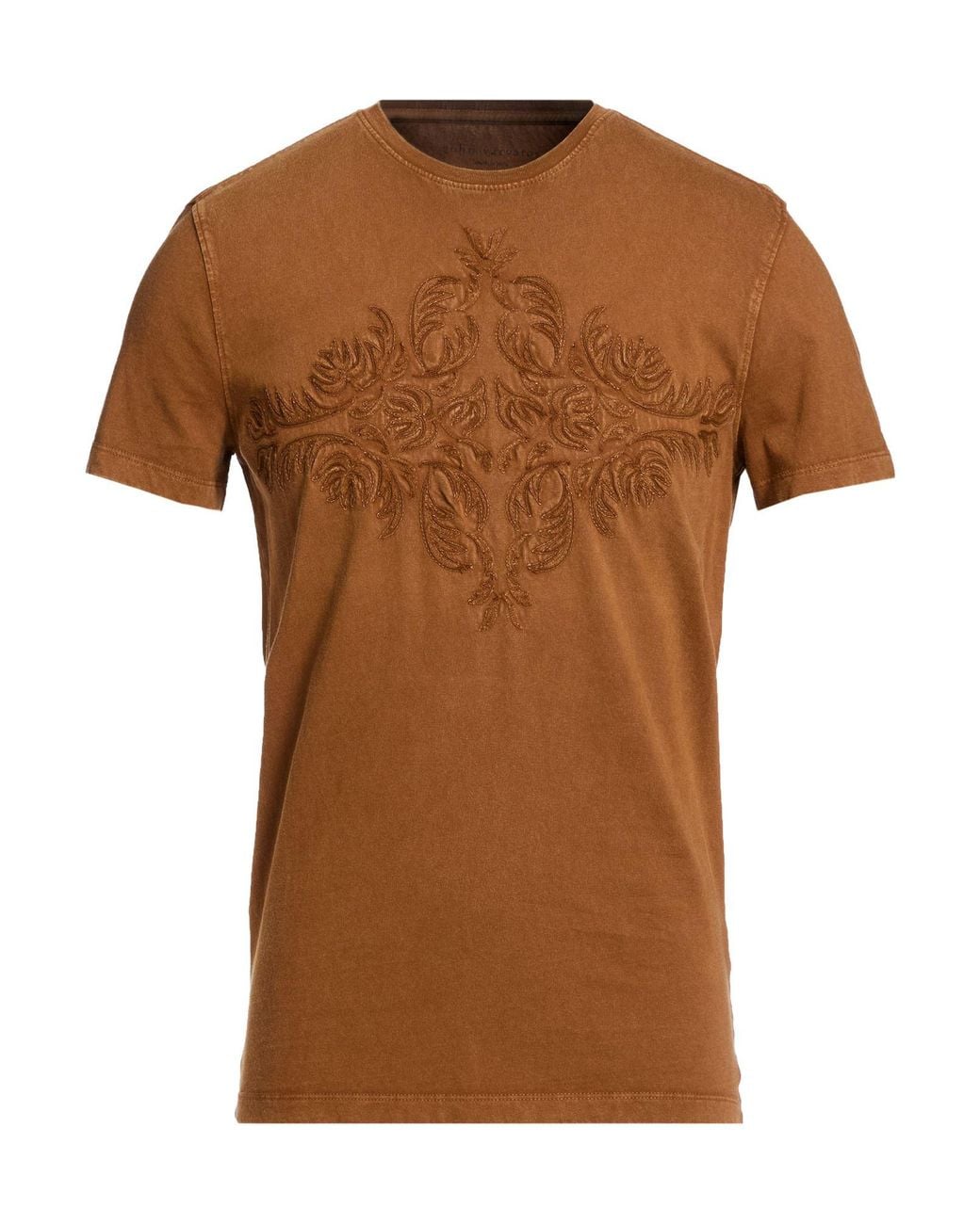 John Varvatos Brown T-Shirt Organic Cotton for men