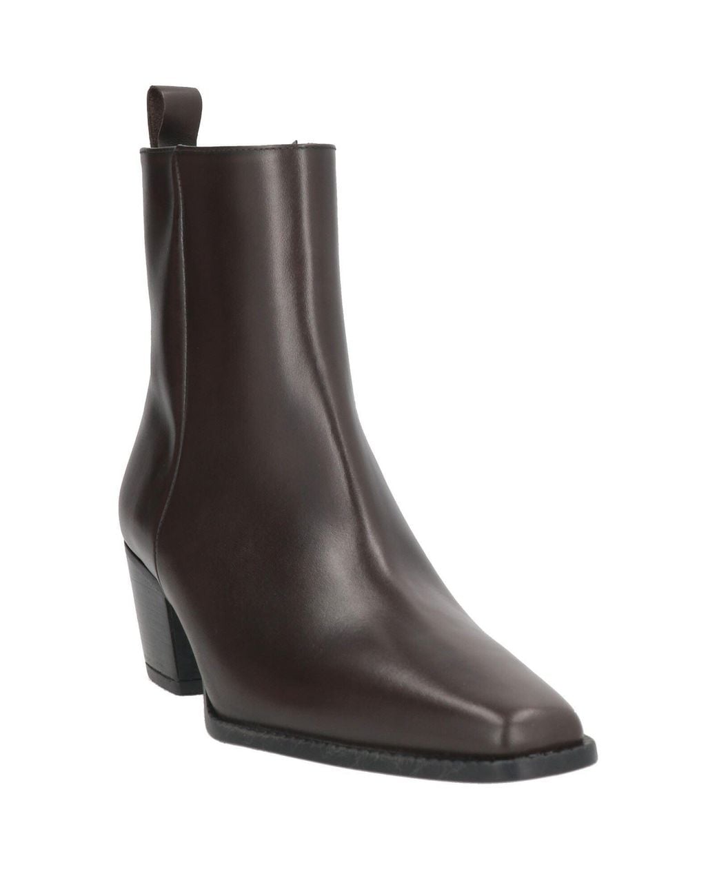 Bianca Di Brown Dark Ankle Boots Leather