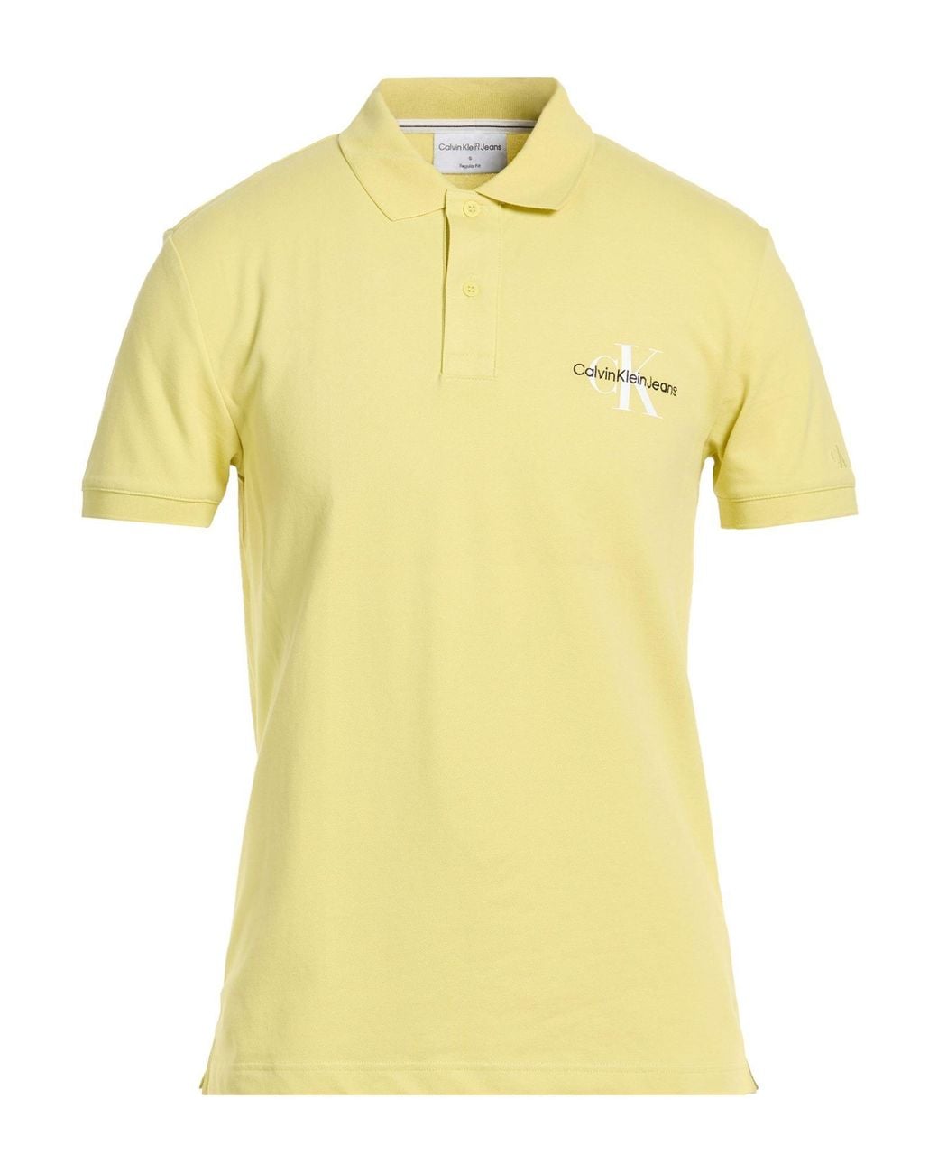 Calvin Klein Yellow Polo Shirt for men