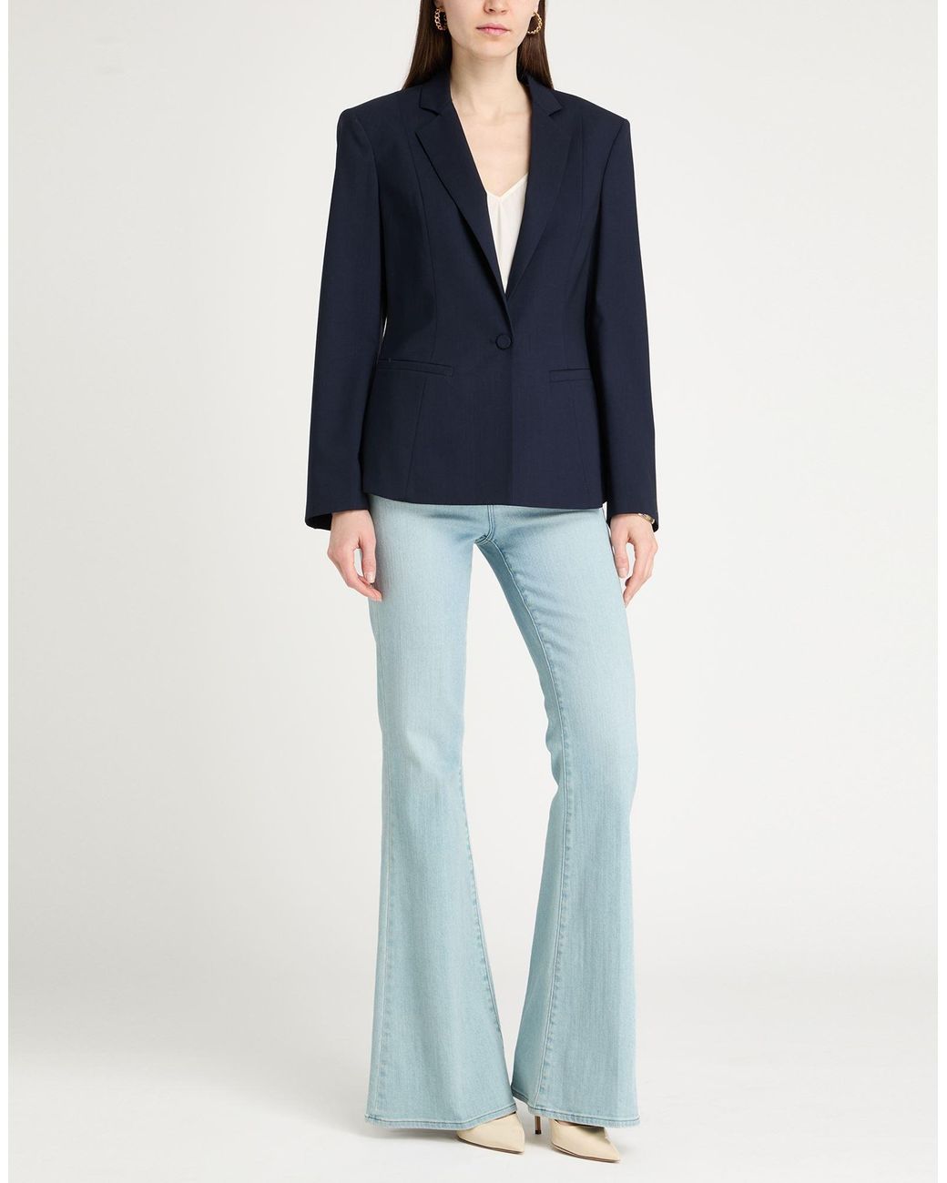 Grifoni Blue Midnight Blazer Virgin Wool, Elastane