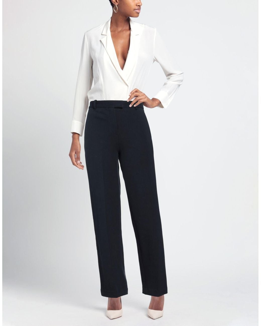 Circolo 1901 Blue Pants Cotton, Elastane