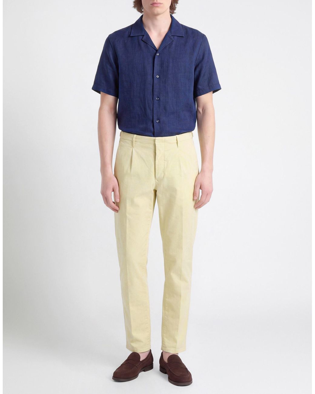 Incotex Yellow Pants for men