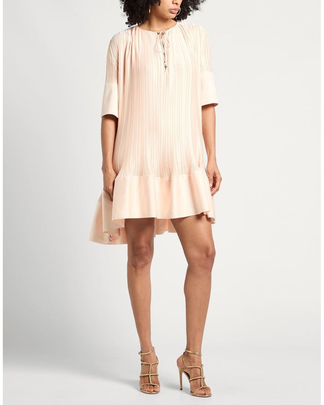 Lanvin Pink Mini Dress Polyester