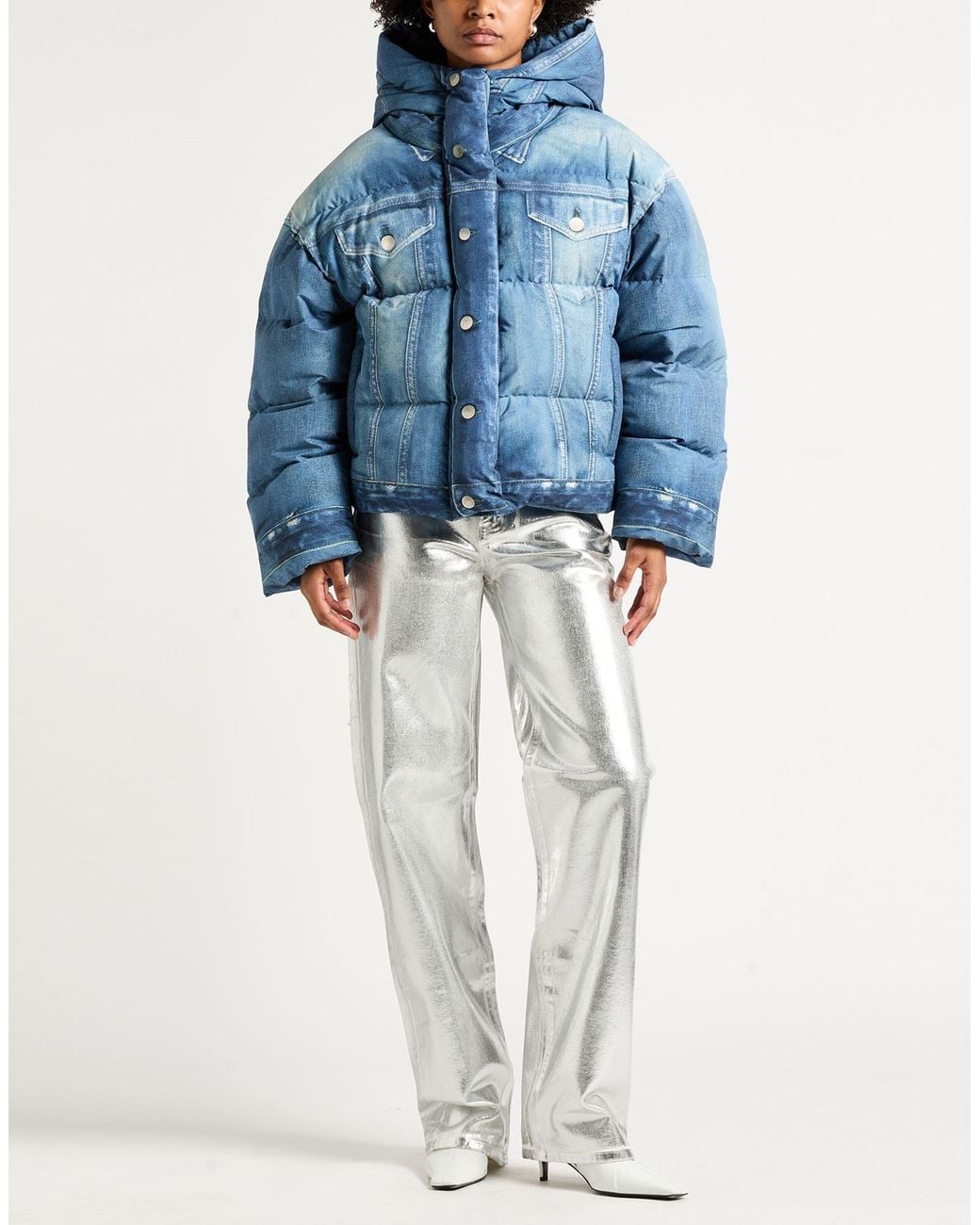 Acne Blue Puffer Polyester