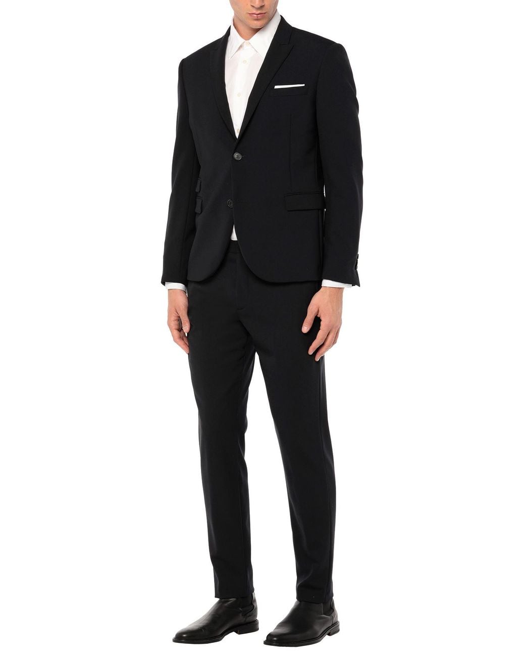 Neil Barrett Black Midnight Suit Polyester, Virgin Wool, Elastane for men