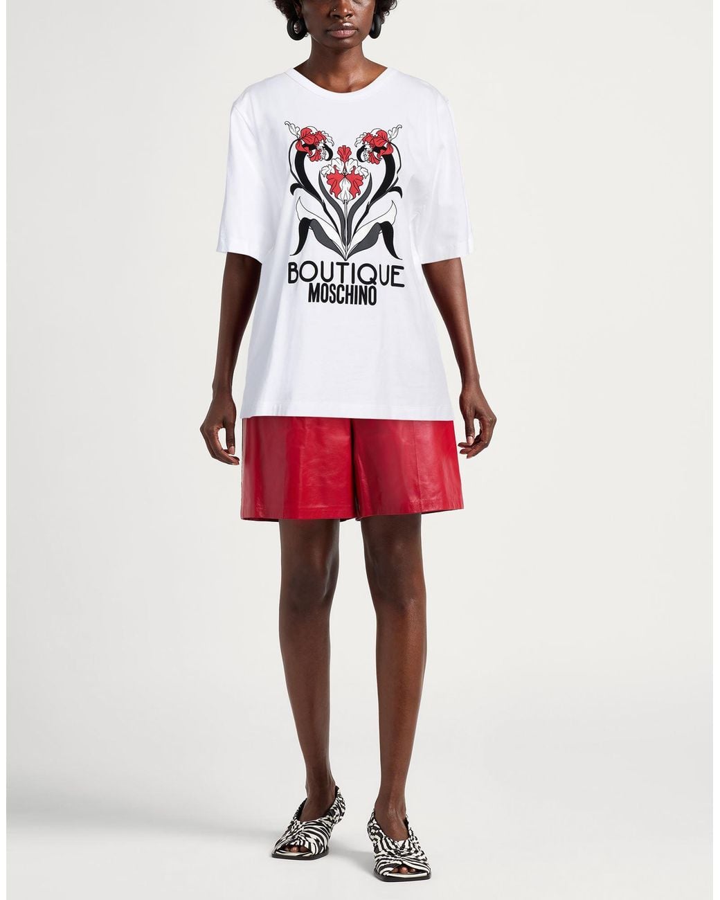 Boutique Moschino White T-Shirt Cotton