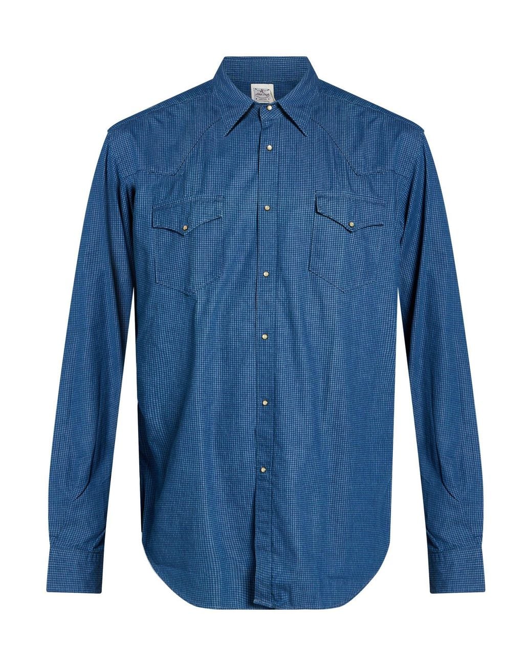 ALEX INGH Blue Shirt Cotton for men