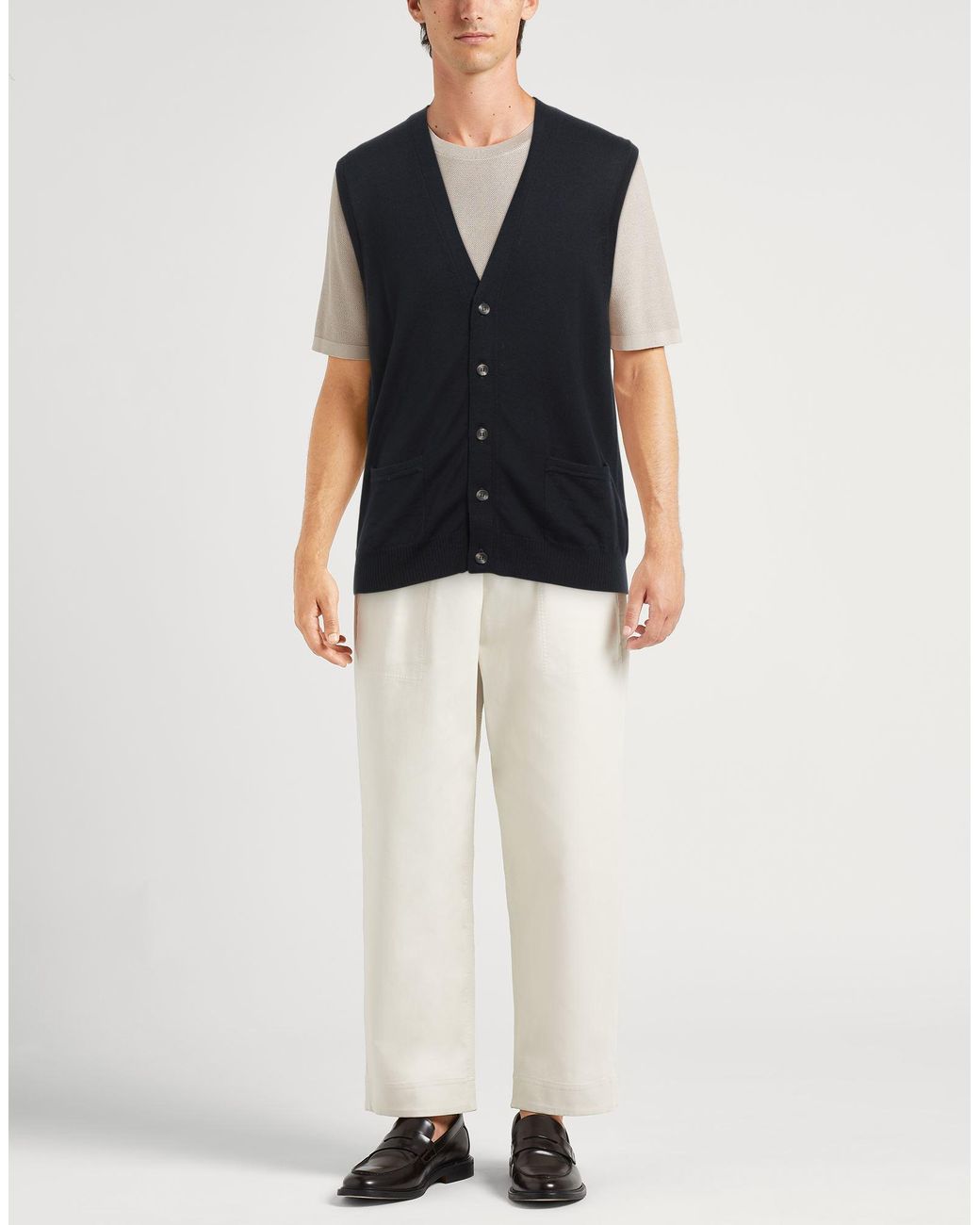 Cardigan Alpha Studio pour homme en coloris Black