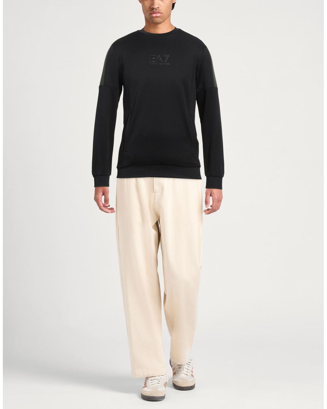 EA7 Black Sweatshirt for men