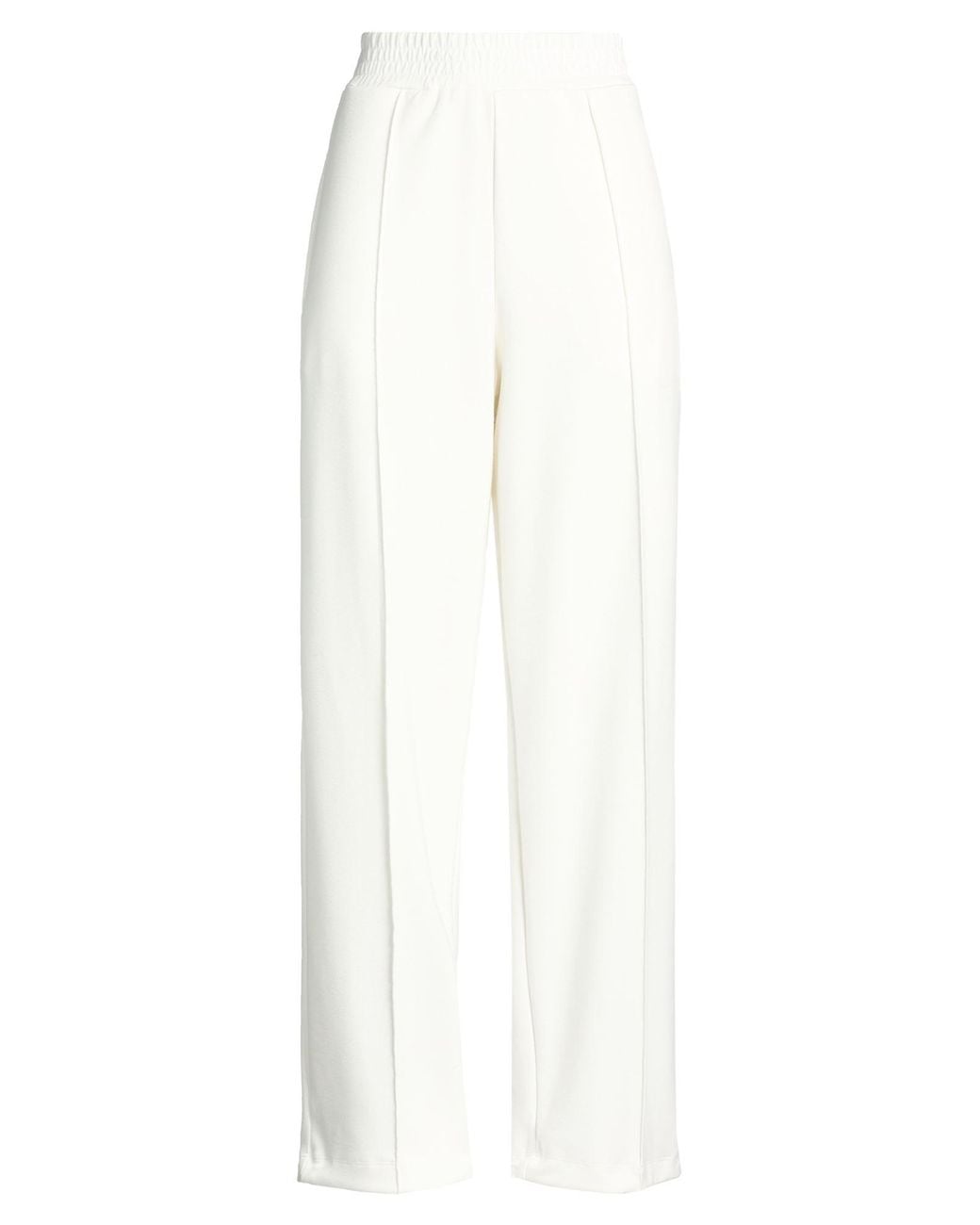 hinnominate White Pants Modal, Polyester, Elastane