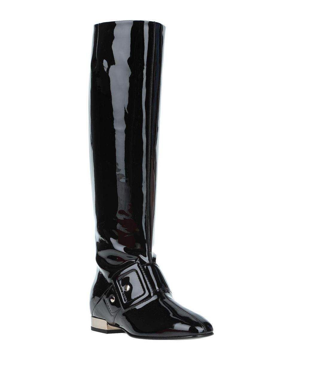 Roger Vivier Black Boot Leather
