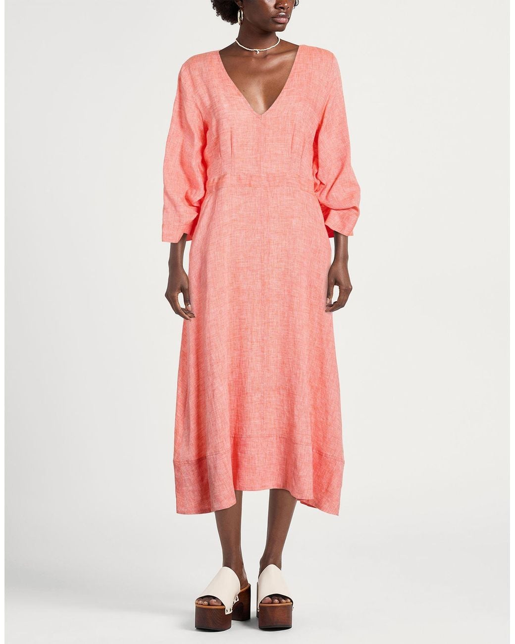 Caliban Pink Midi Dresses