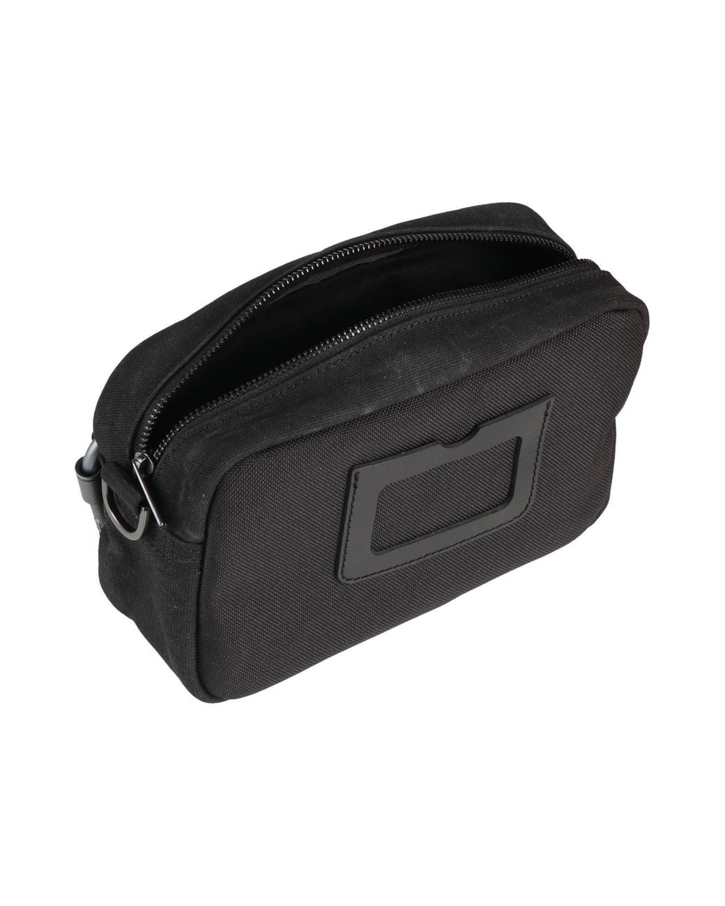 Dr. Martens Black Utility Crossbody Waxed Canvas -- Cross-Body Bag Cotton, Cow Leather for men