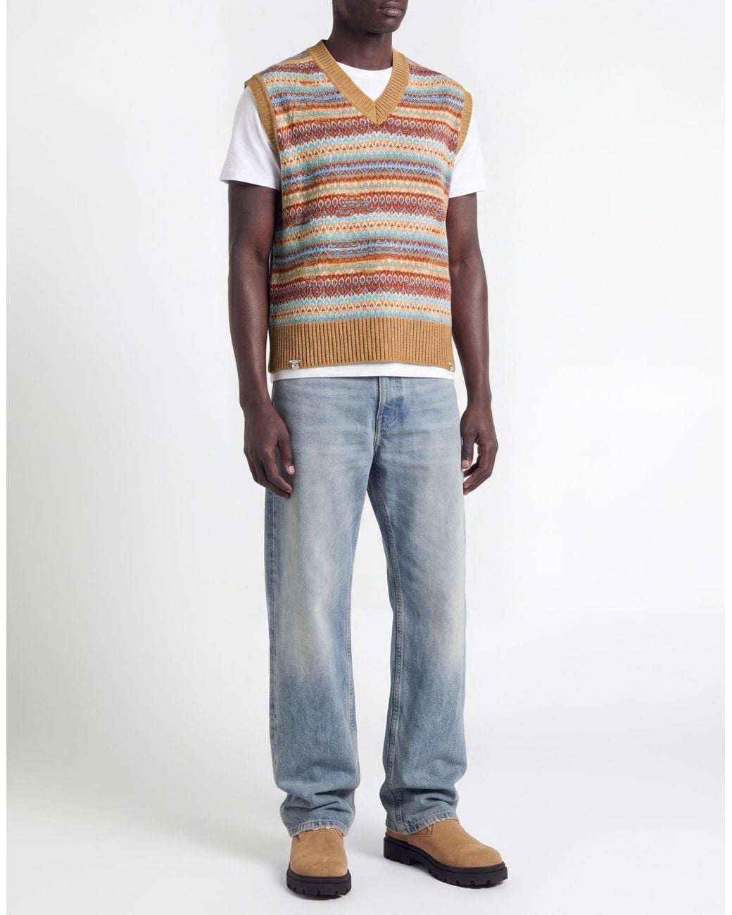 Daniele Fiesoli Pink Sweater Merino Wool for men