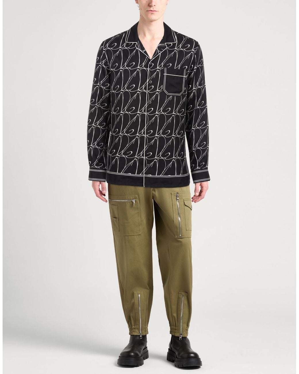 Dolce & Gabbana Black Shirt Silk for men