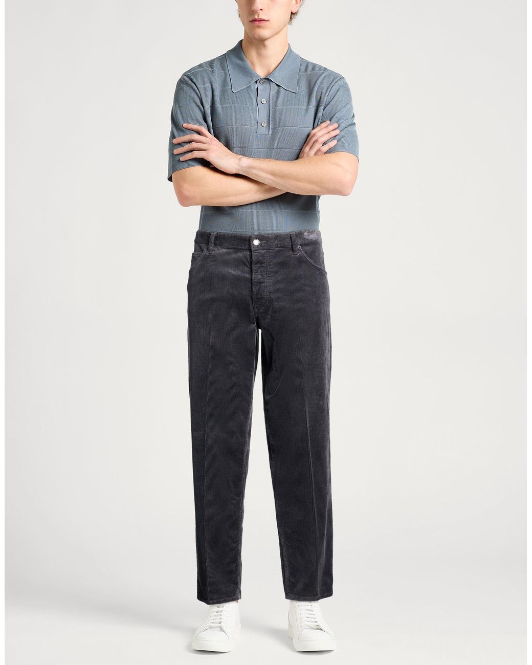 Emporio Armani Blue Trouser for men