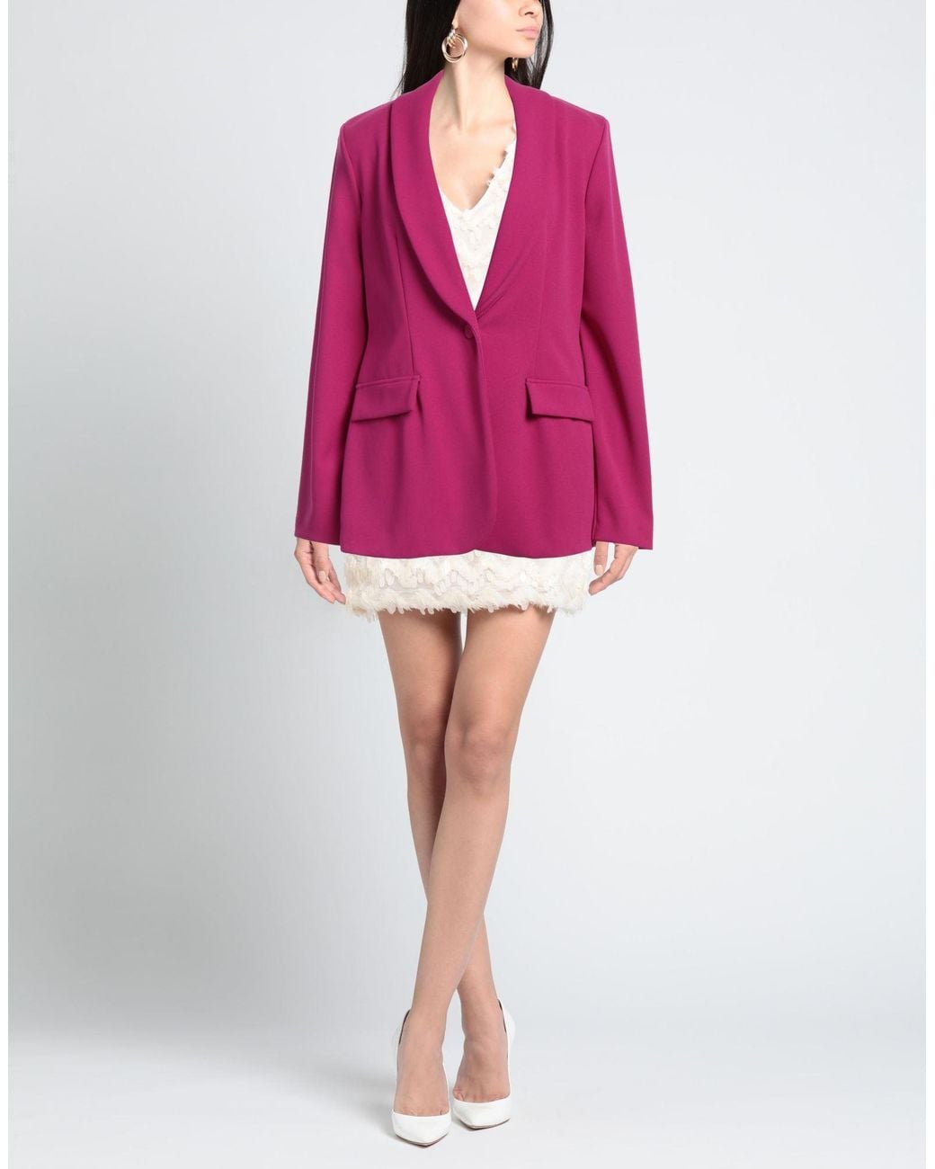 Joseph Ribkoff Pink Blazer Polyester, Elastane
