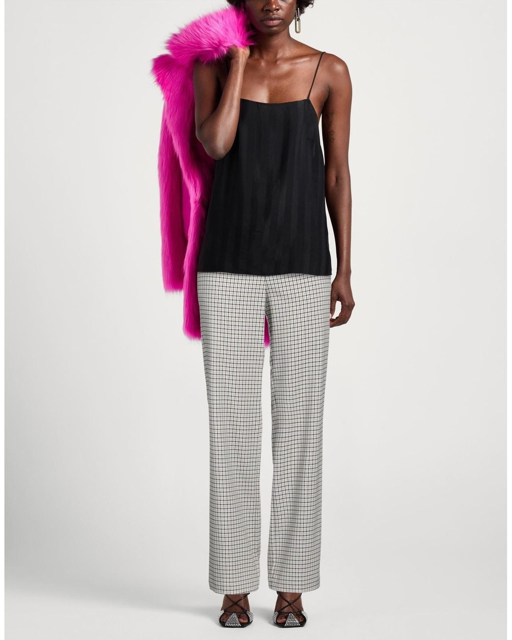Semicouture Gray Pants Viscose
