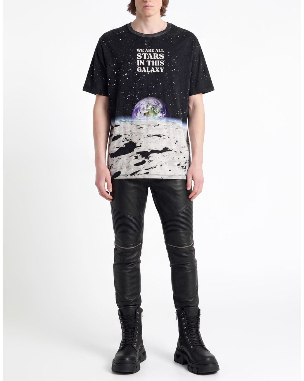 Balmain Black T-Shirt for men