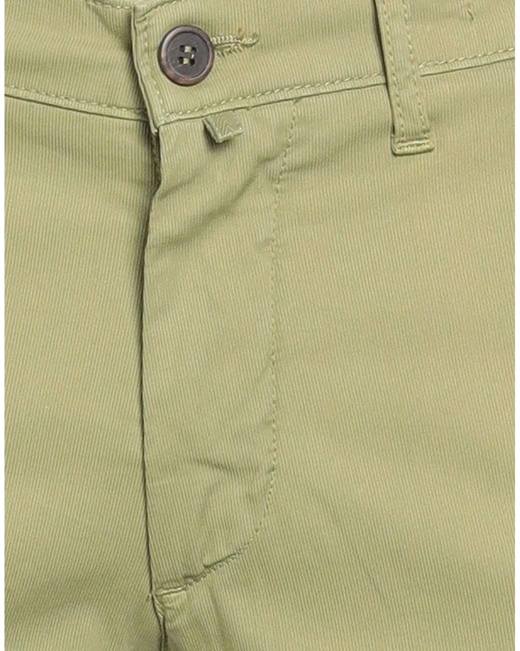 Avignon Green Pants Cotton, Elastane for men
