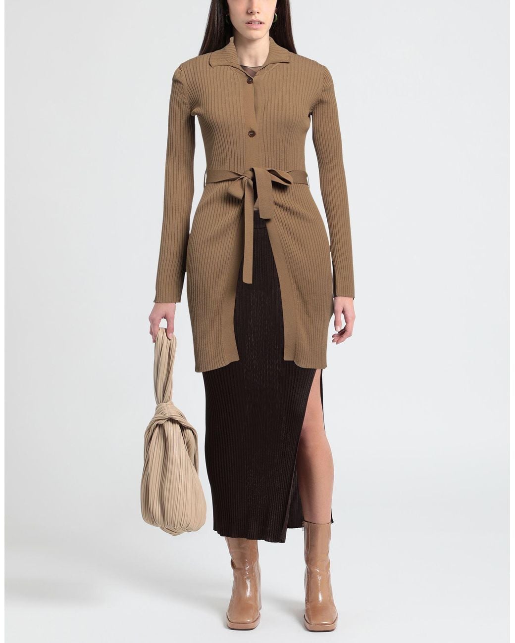 Erika Cavallini Semi Couture Natural Cardigan