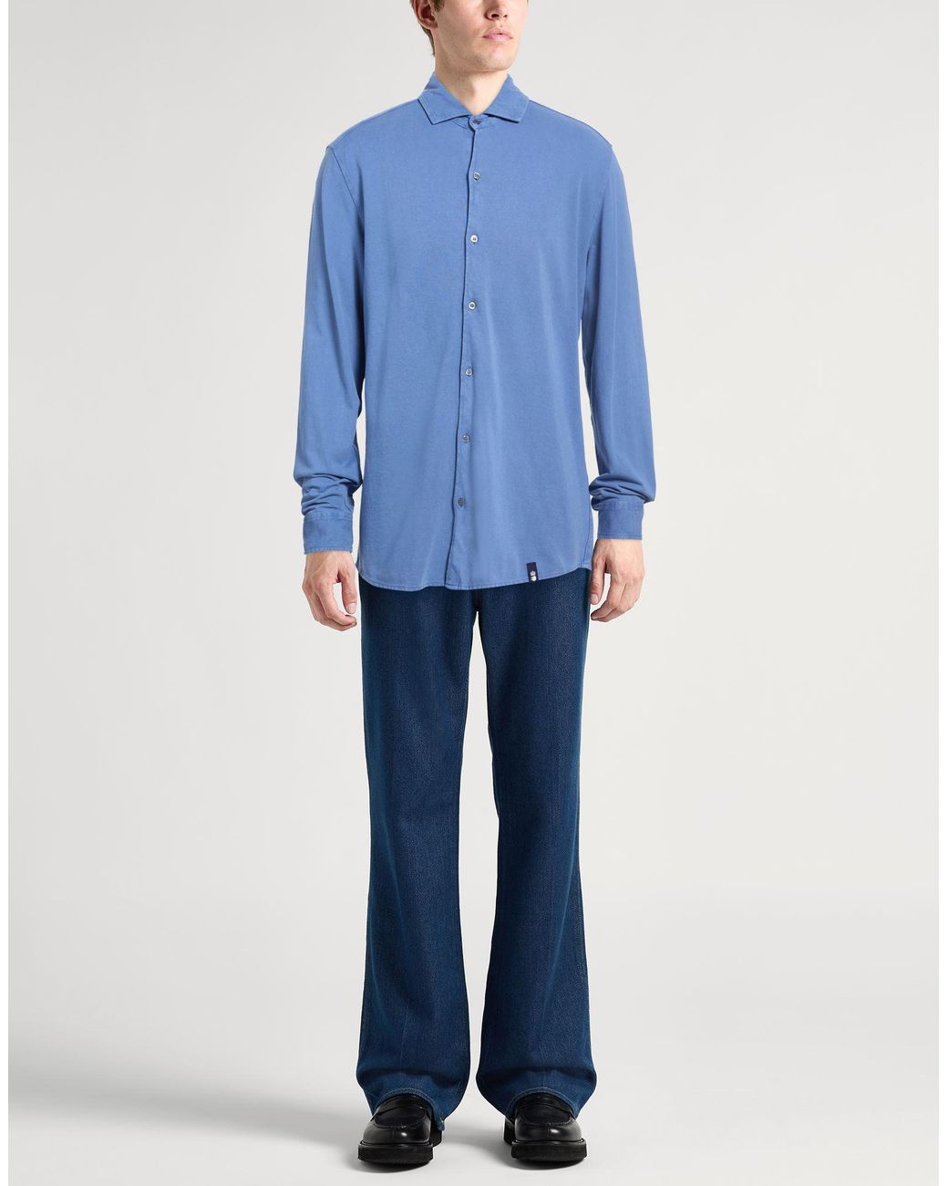 Camicia di Drumohr in Blue da Uomo
