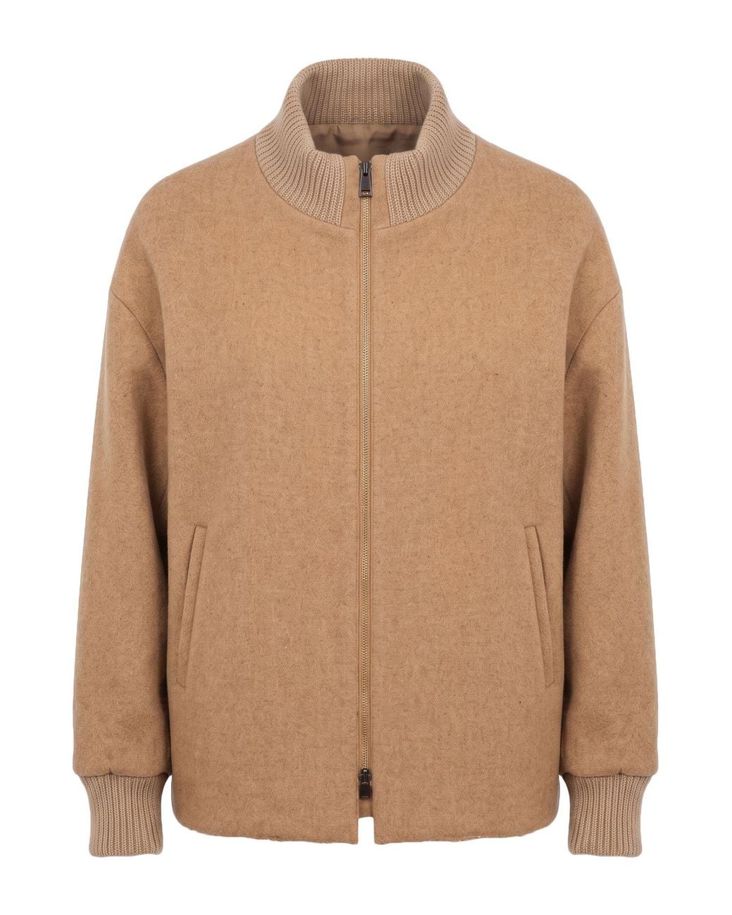 Cinzia Rocca Brown Coat Wool, Polyamide