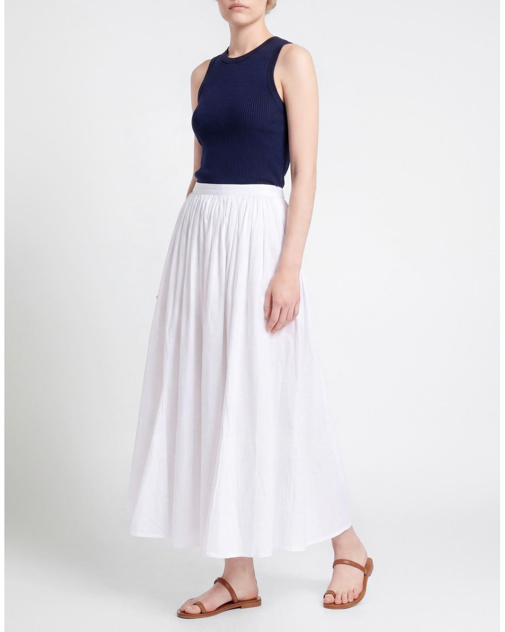 True Religion White Maxi Skirt Cotton