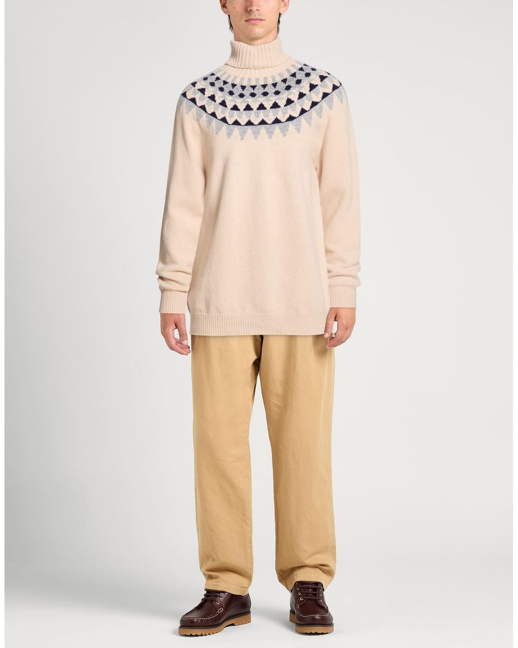 Zanone Pink Turtleneck Virgin Wool for men