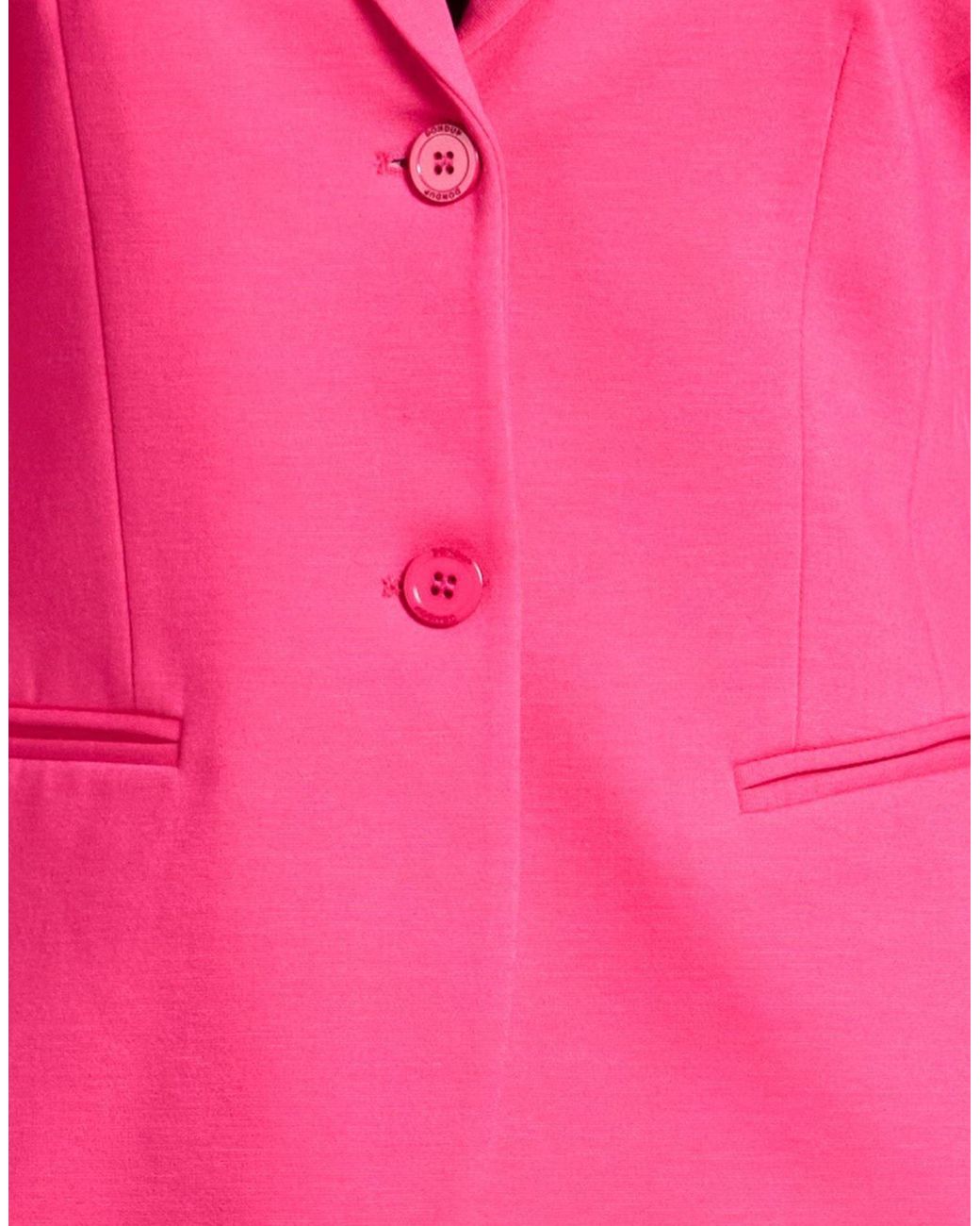 Dondup Pink Fuchsia Blazer Viscose, Polyamide, Elastane