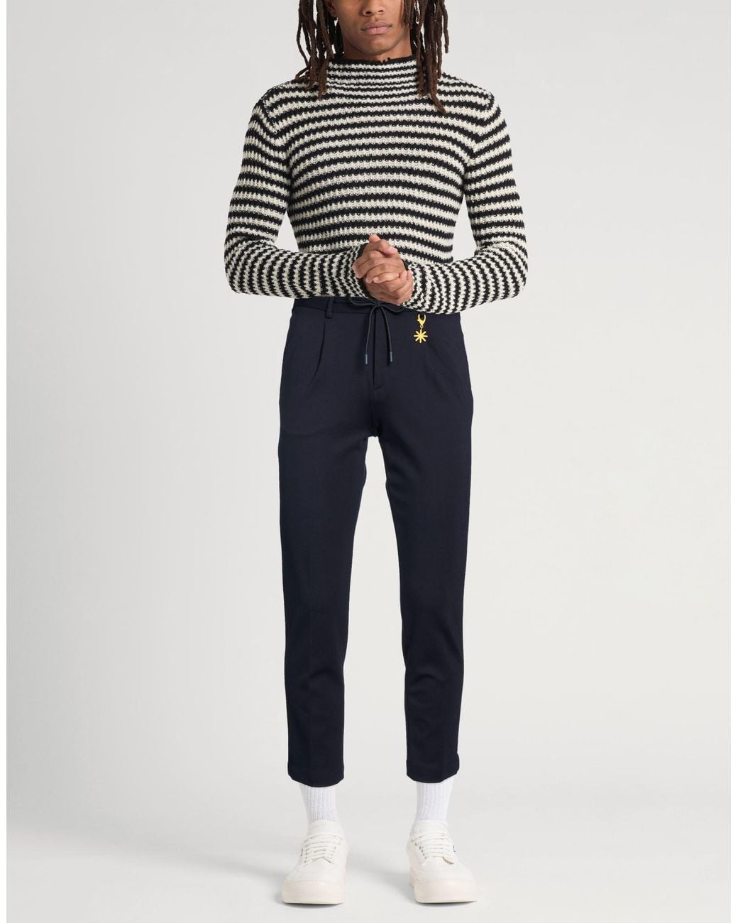 Manuel Ritz Blue Pants for men