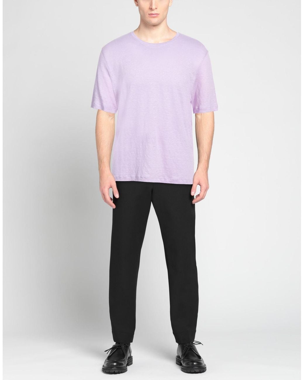 FILIPPO DE LAURENTIIS Purple T-Shirts for men
