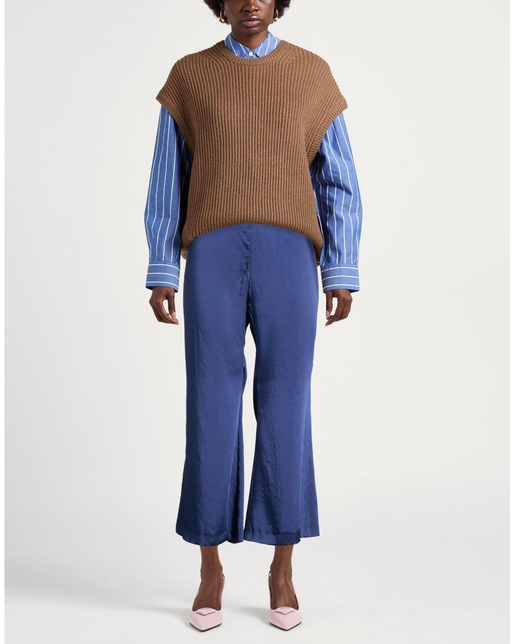 Maliparmi Blue Pants Polyester